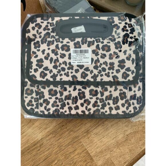 🆕Men Leopard Print Car Organizer Storage with 6 Pocket Accessoriesizer Trunk - Picture 1 of 9